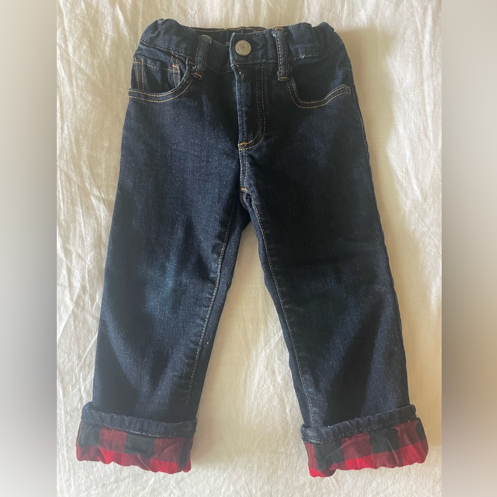 GAP jeans size 3T - flannel lined.